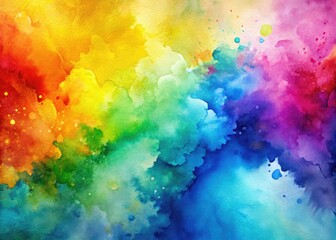 Fototapeta premium Vibrant watercolor painting backgrounds with dynamic brush textures, perfect for enhancing creative designs, digital art, posters, prints, and various artistic projects to inspire imagination.