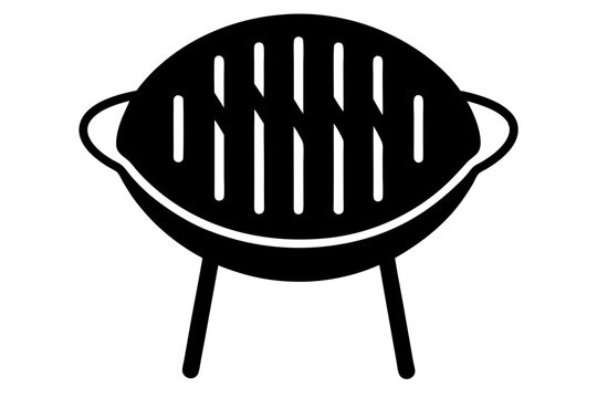 recommend clip art: Steak on Grill | isolated vector silhouette illustration on white background