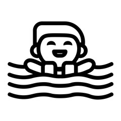 swim Line Icon