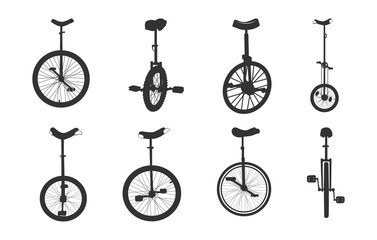 Circus unicycle svg, Circus unicycle silhouette, Unicycle svg, Unicycle silhouette, Riding unicycle silhouette, Riding unicycle svg, Circus cycle svg.  © DesignLands 