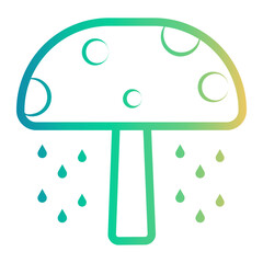fountain Line Gradient Icon