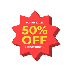 Sale badge. Sale tag, sticker. Shopping promotion tag. Special offer. Discount sale banner for retail advertisement, e-commerce, social media, online store