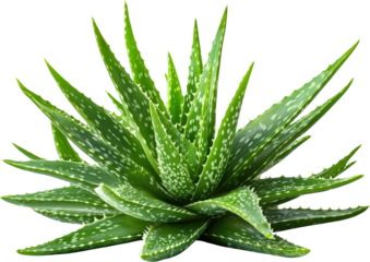Closeup of aloe vera plant
