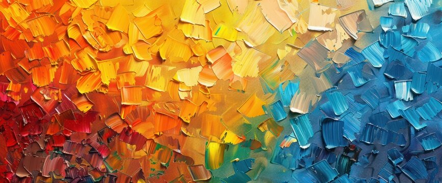 Oil Painting Abstract Palette Knife Background
