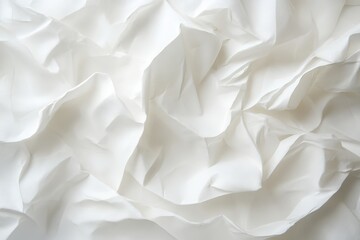 Obraz premium Crumpled White Watercolor Paper Texture Background