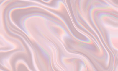 Pink gold silk texture background design with neon waves.
