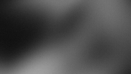 Obraz premium Abstract dark monochrome gray white black color wave glowing grainy gradient backdrop design, copy space