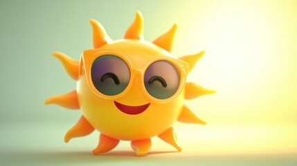 Smiling Sun Cartoon