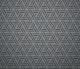 Abstract geometric pattern. A seamless vector background. Gray and black ornament. Graphic modern pattern. Simple lattice graphic design