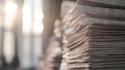 Stack of Newspapers