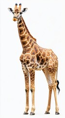 Obraz premium giraffe isolated on white background