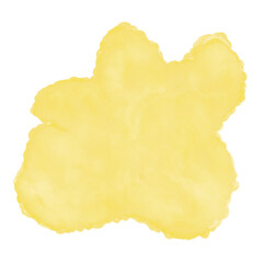 Yellow Watercolour Abstract Shapes