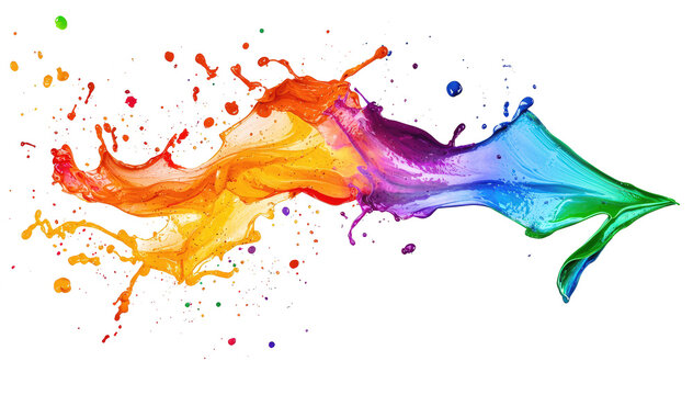 Colorful paint splash