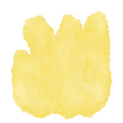 Yellow Watercolour Abstract Shapes