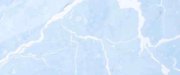 Obraz premium Sky Blue Marble with White Veins Background