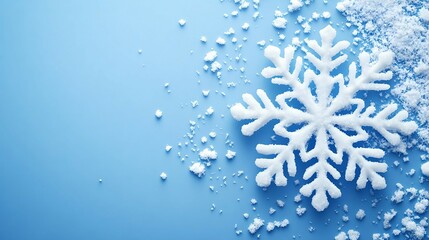 Fototapeta premium Snowflake Wallpaper,generated by AI