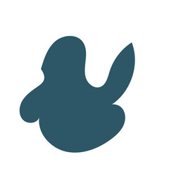 Blue yellow abstract shapes vectors 