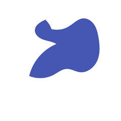 Blue yellow abstract shapes vectors 