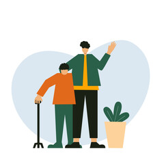 Portrait of Asian Life with Flat Design illustrations