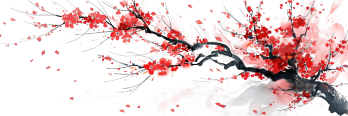 Red flowers in bloom