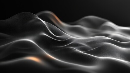 Obraz premium Abstract waves of light and shadow creating a dynamic flow.