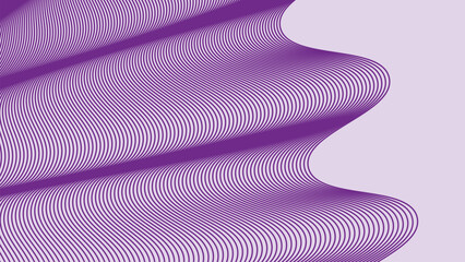 Purple wave line pattern abstract background