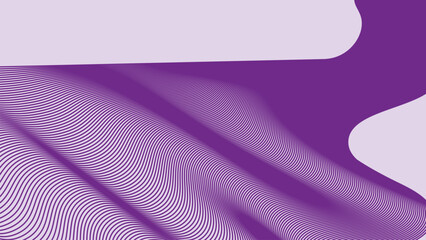 Purple wave line pattern abstract background