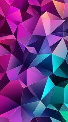 Obraz premium Brightly Colored 3D Triangles and Hexagons Background