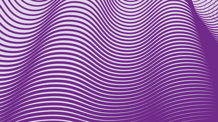 Purple wave line pattern abstract background