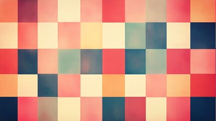 Abstract colorful squares pattern background.