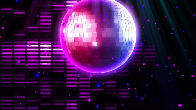 Disco ball background for music