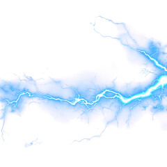Electric blue lightning
