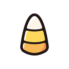 Halloween candy outline icon for graphic design, apps and websites