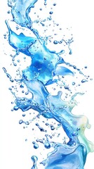 Obraz premium Water splash abstract art