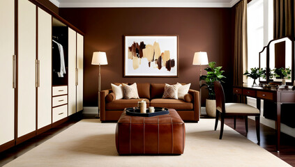 Fototapeta premium Designing a dressing room in a Modern style, Dressing room model