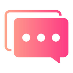 dialogue gradient icon