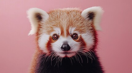 Obraz premium Close-up Portrait of a Red Panda