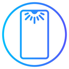 phone camera gradient icon
