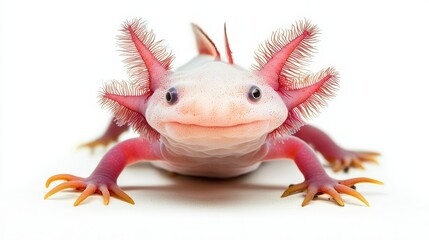 Fototapeta premium Smiling axolotl closeup
