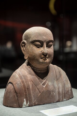 The Buddhist stone carving statue