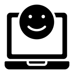 laptop glyph icon