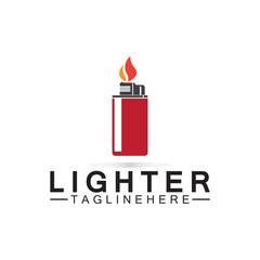 Lighter logo vector icon design template