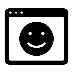 Fototapeta premium website glyph icon