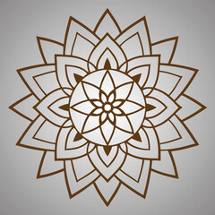 mandala design on a gray background
