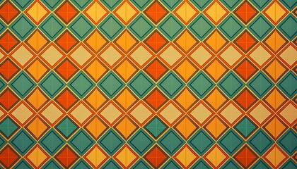 レトロな幾何学模様のパターンretro geometric pattern