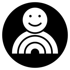inclusion glyph icon