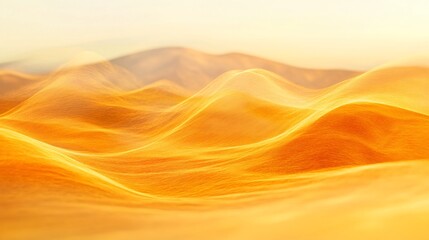 Abstract golden desert landscape with a blurred background.