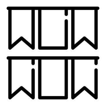 recommend clip art: garlands line icon