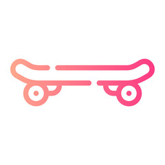skateboard gradient icon