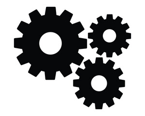 Settings and gear icon, vector. Gear icon set. Settings icon vector Illustration.